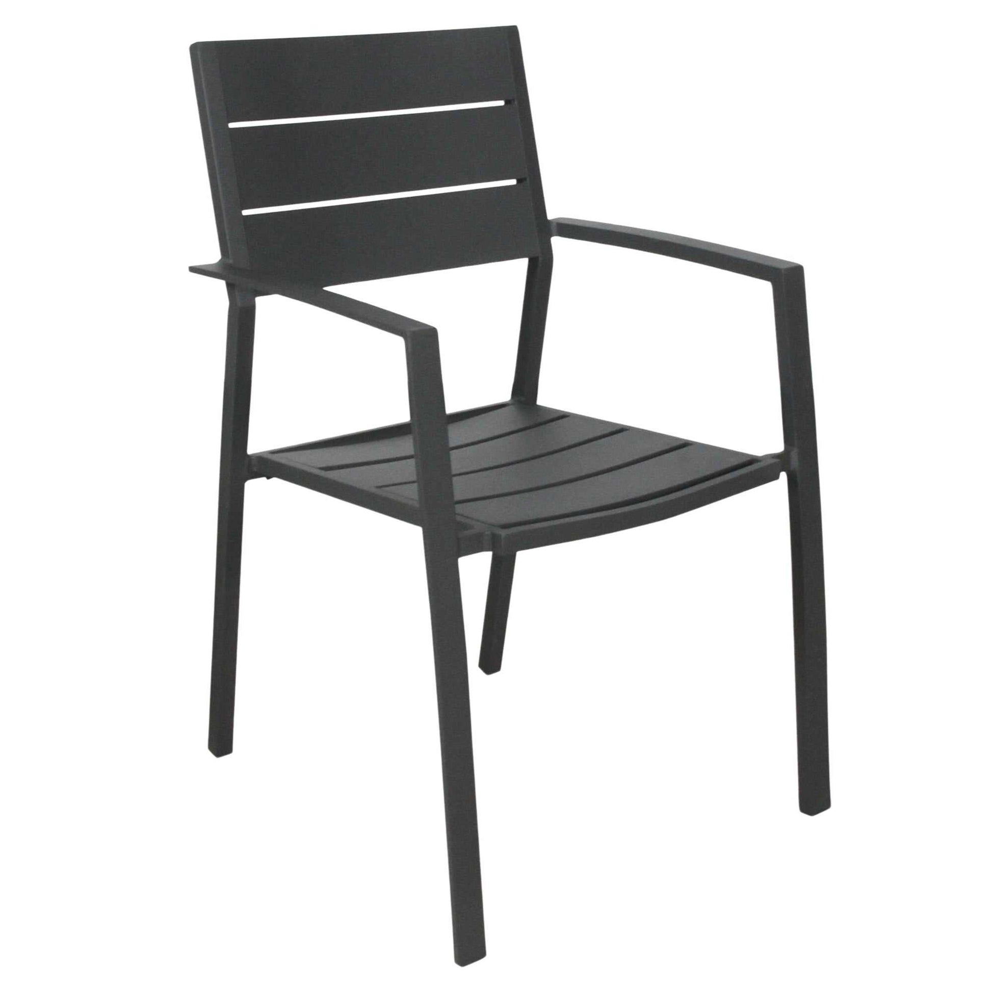 Percy 8pc Set Outdoor Dining Table Chair Aluminium Frame - Grey