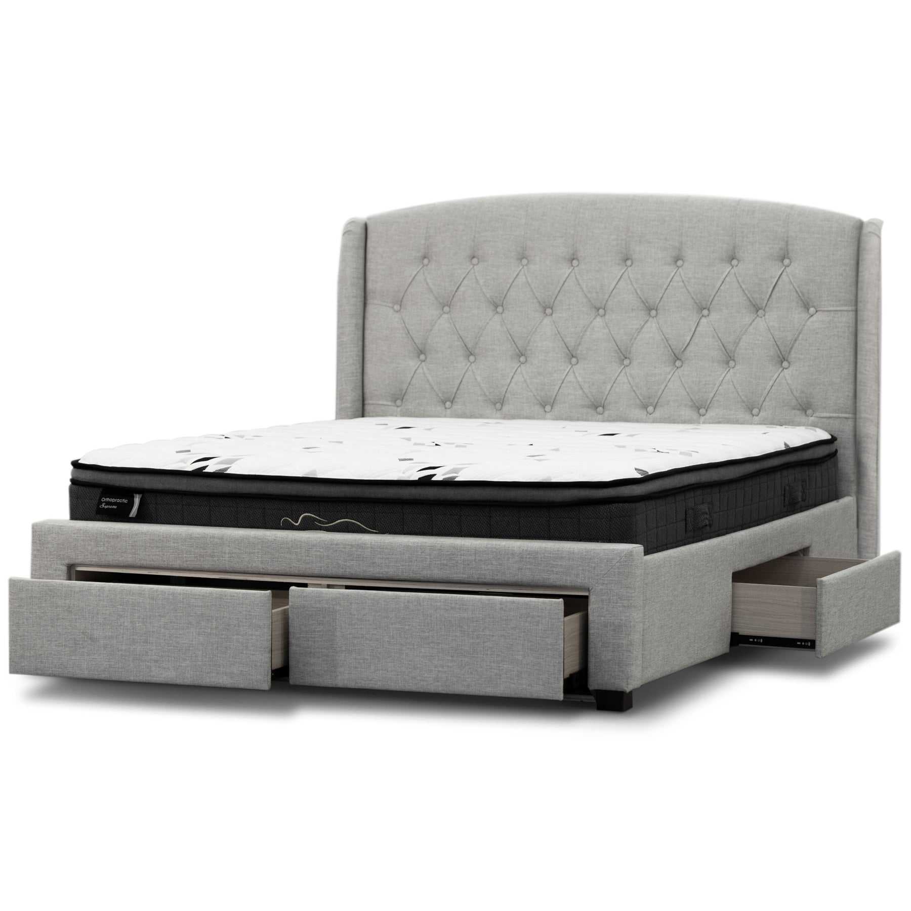 Honeydew Double Size Bed Frame Timber Mattress Base With Storage Drawe
