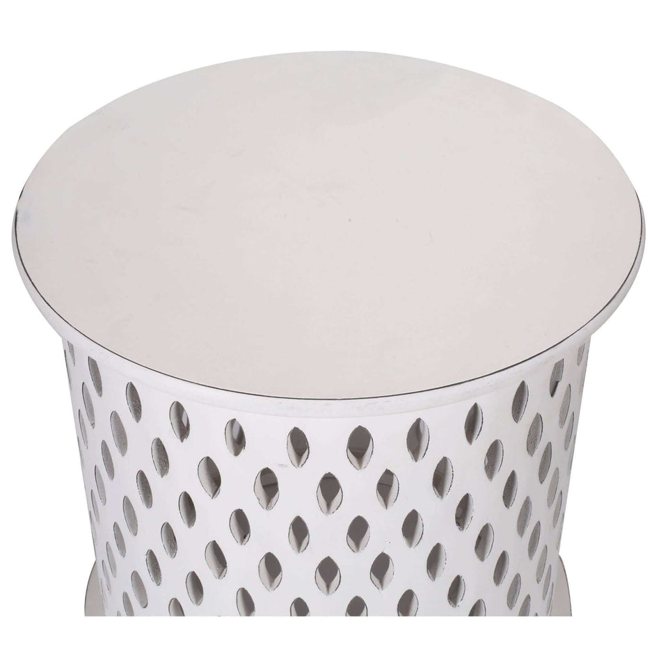 white round side table