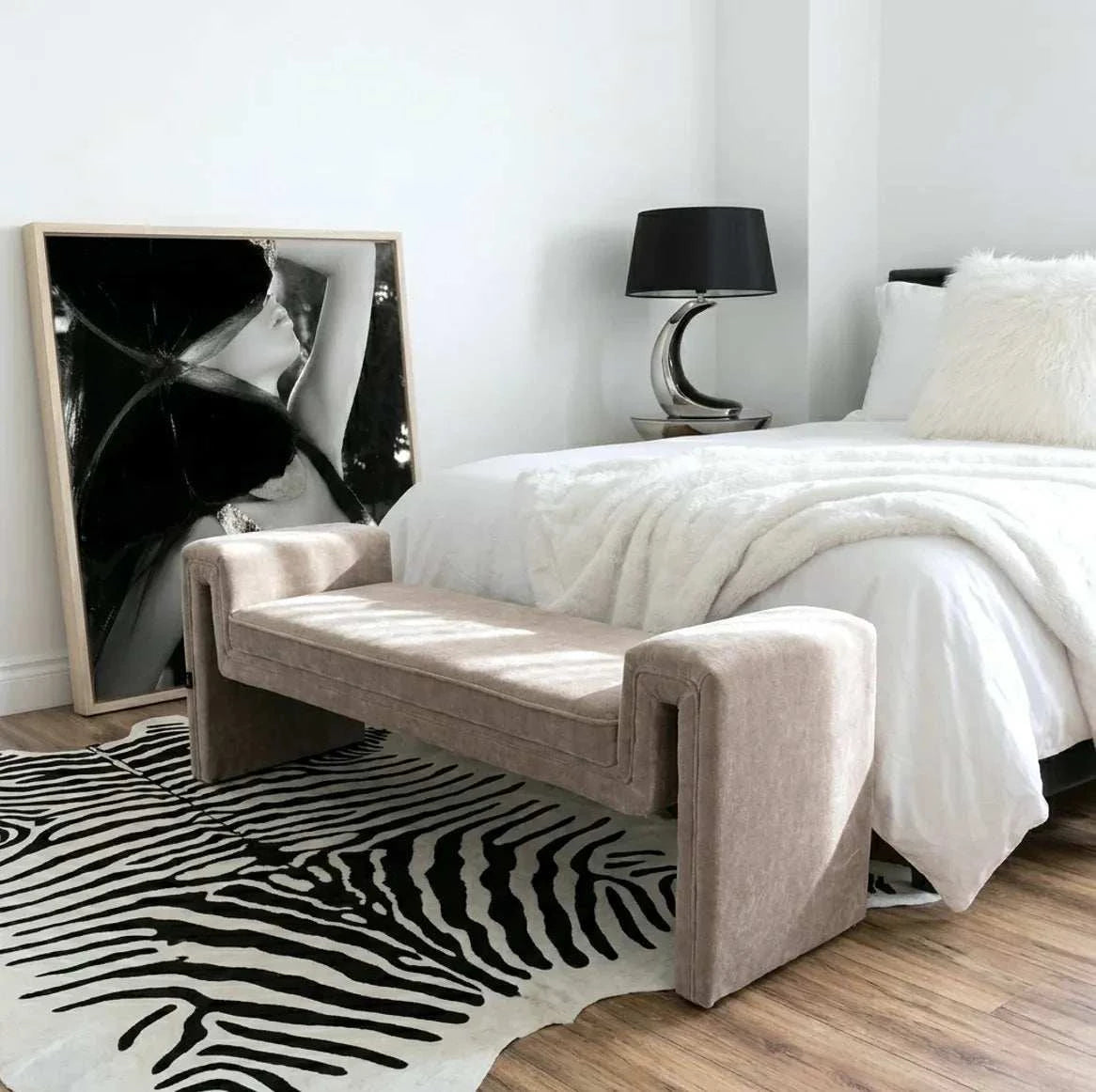 Interior Ave - Solace Textured Bench - Natural Taupe