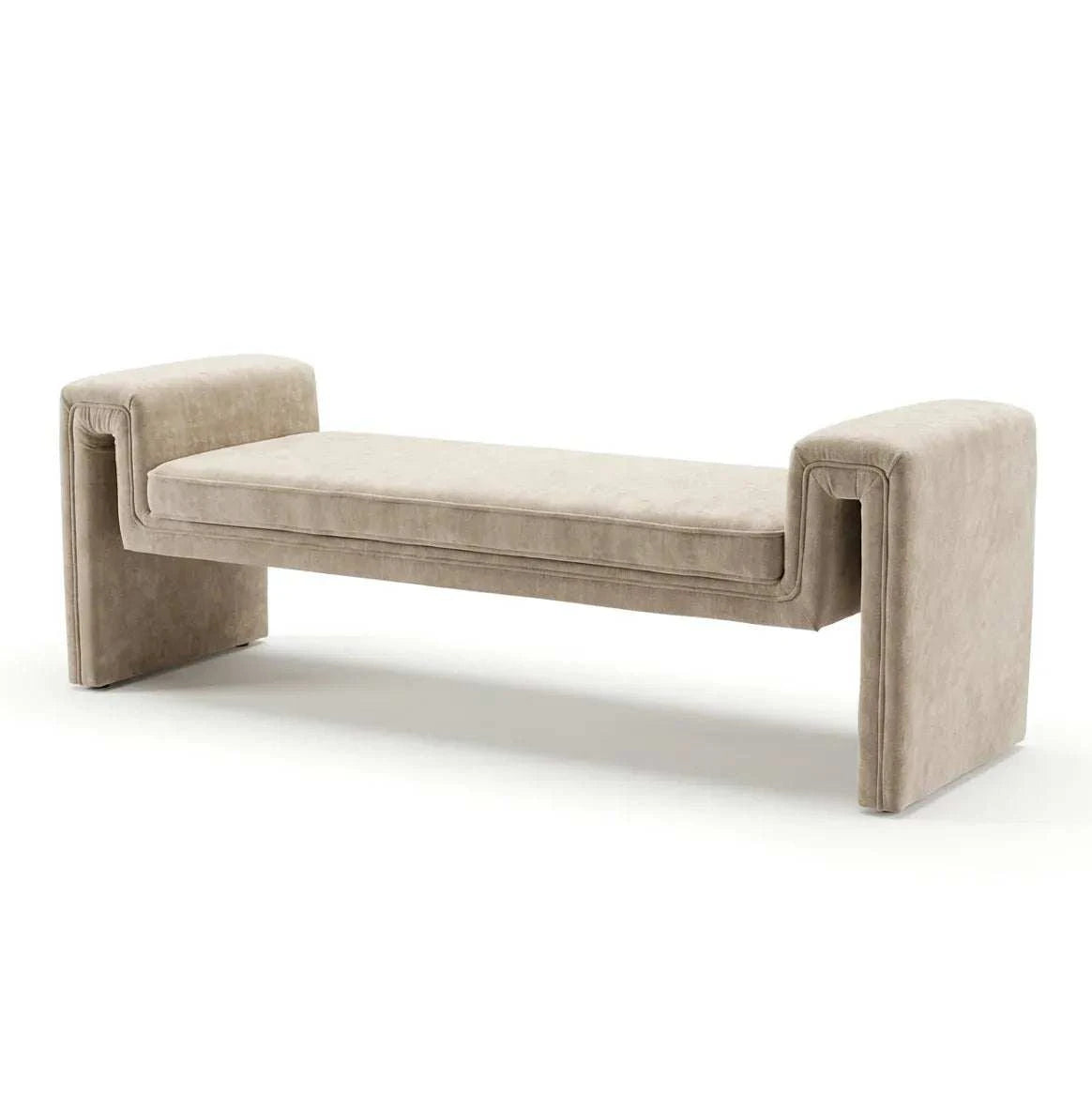 Interior Ave - Solace Textured Bench - Natural Taupe