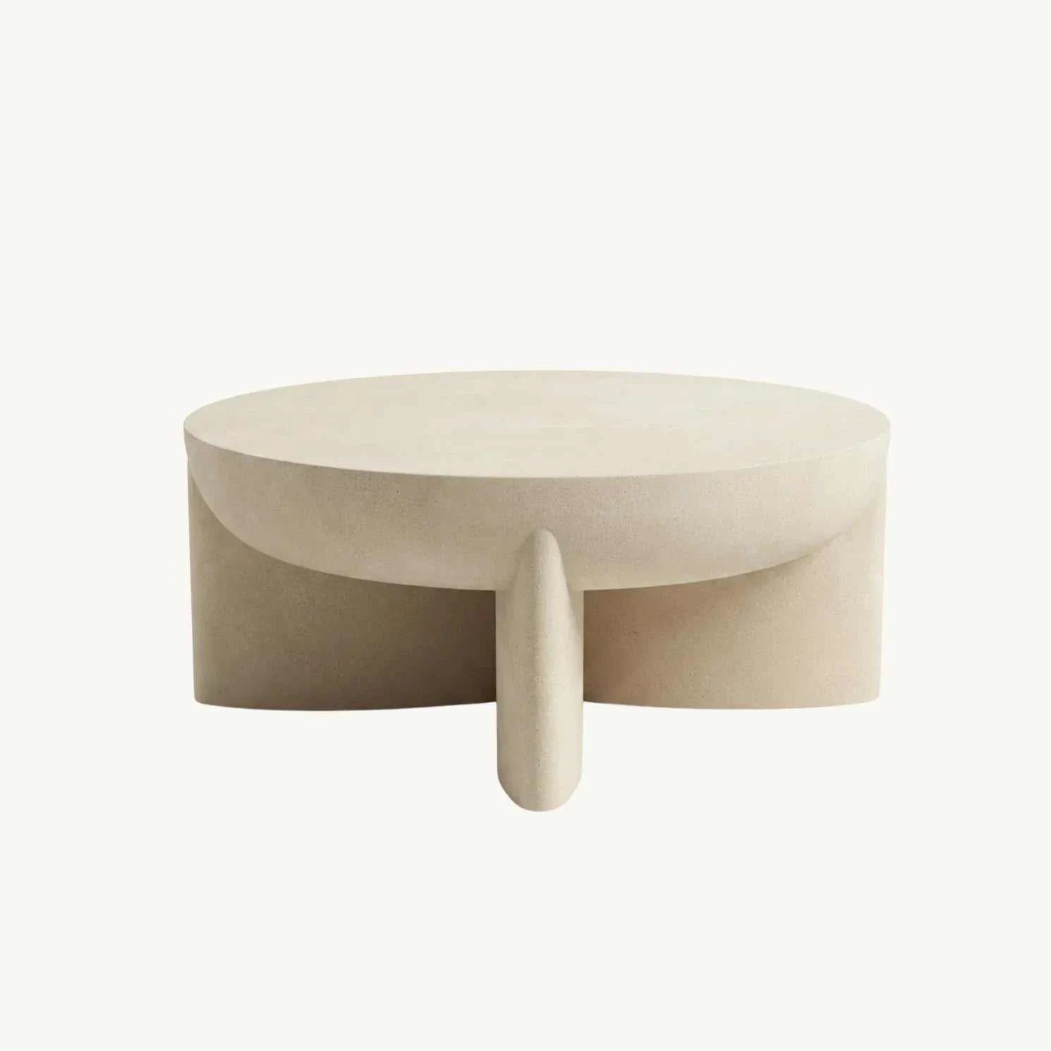 Interior Ave - Zelda Sculptural Stone Coffee Table - Sand Textured Finish