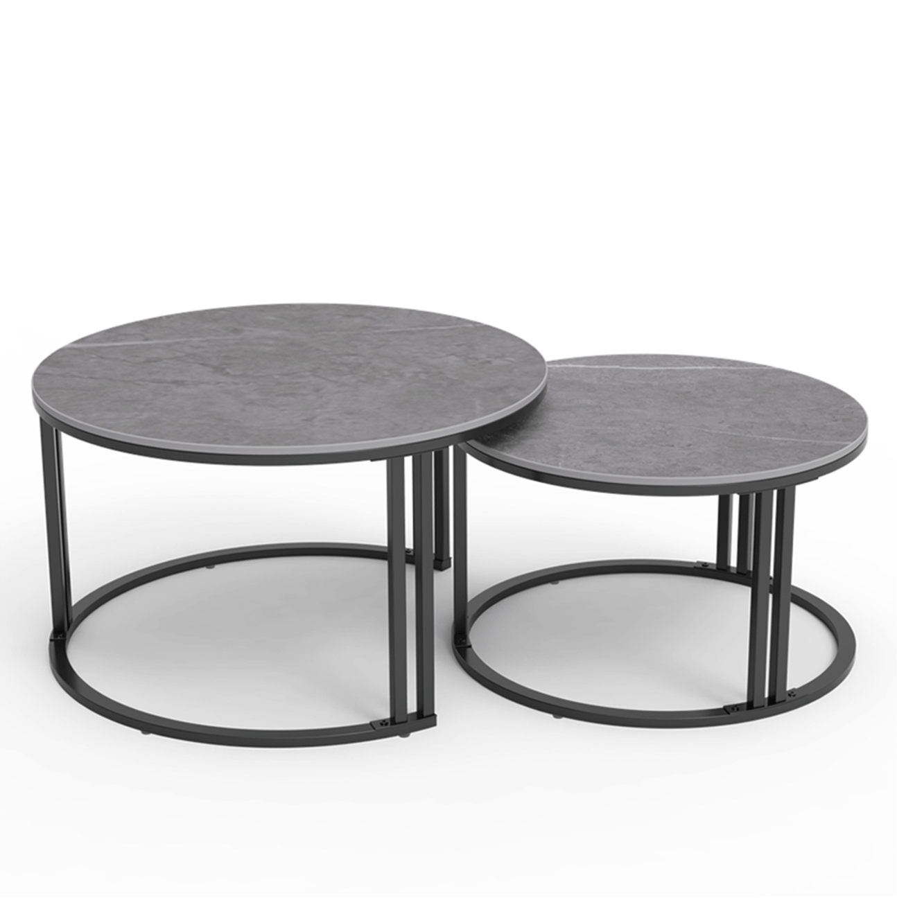 Interior Ave - Premier Nested Coffee Table Set - Grey Stone