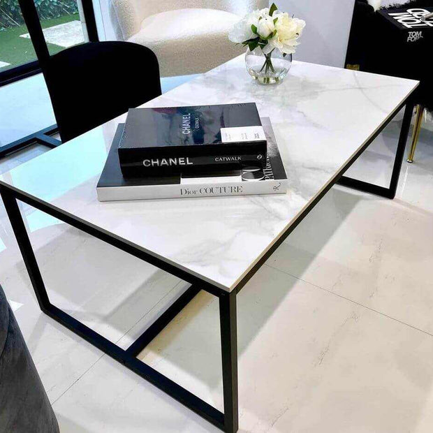 marble rectangle coffee table