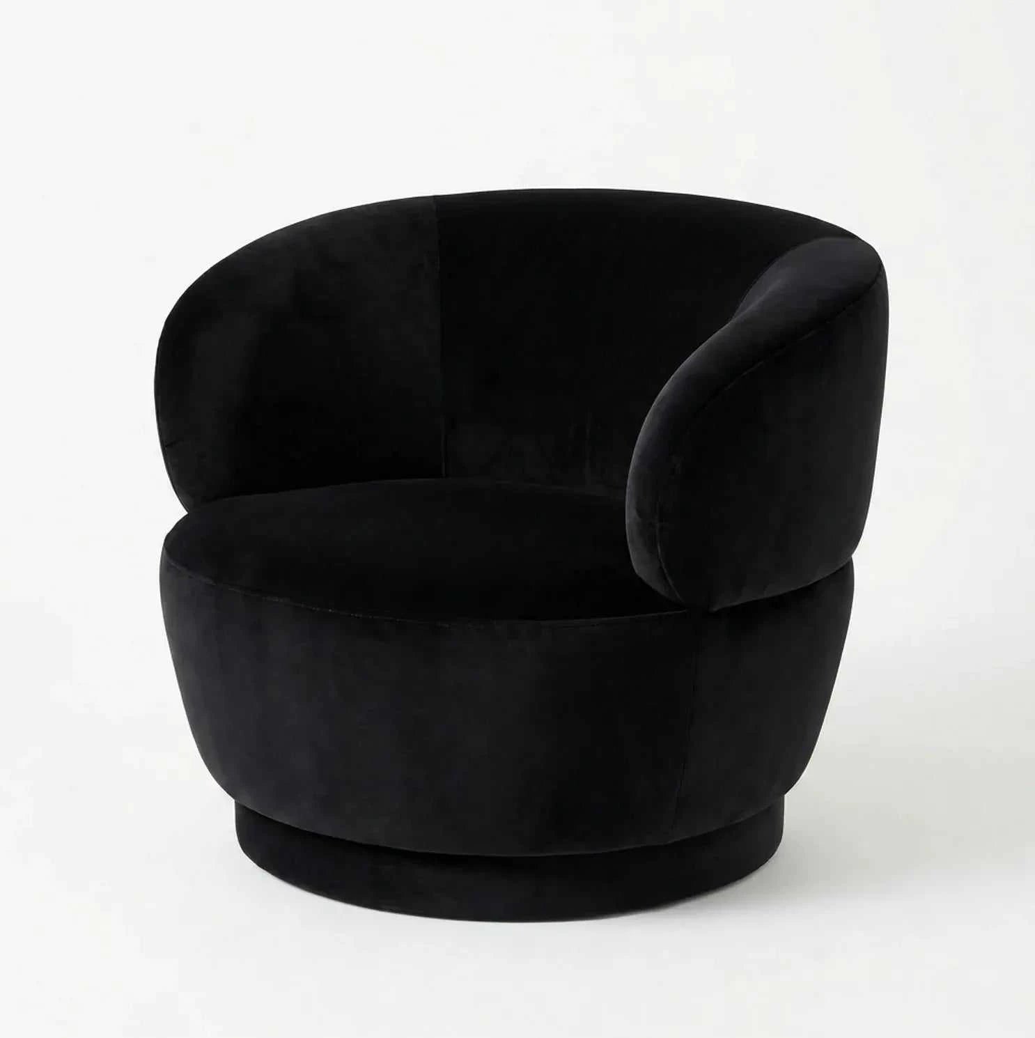 Interior Ave - Luna Swivel Armchair - Black