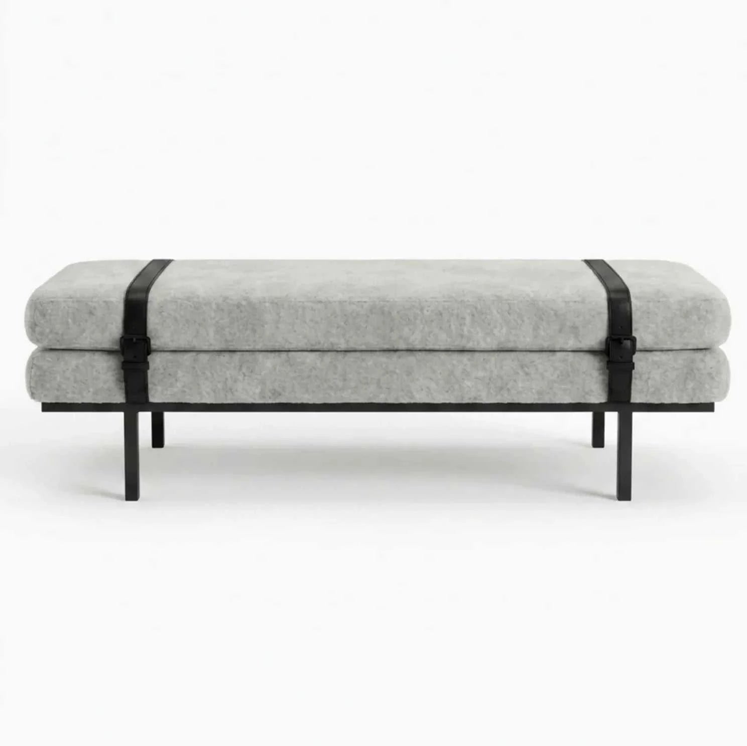 Interior Ave - Porter Bench - Light Grey