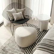 Interior Ave - Cove Pebble Ottoman - Vanilla