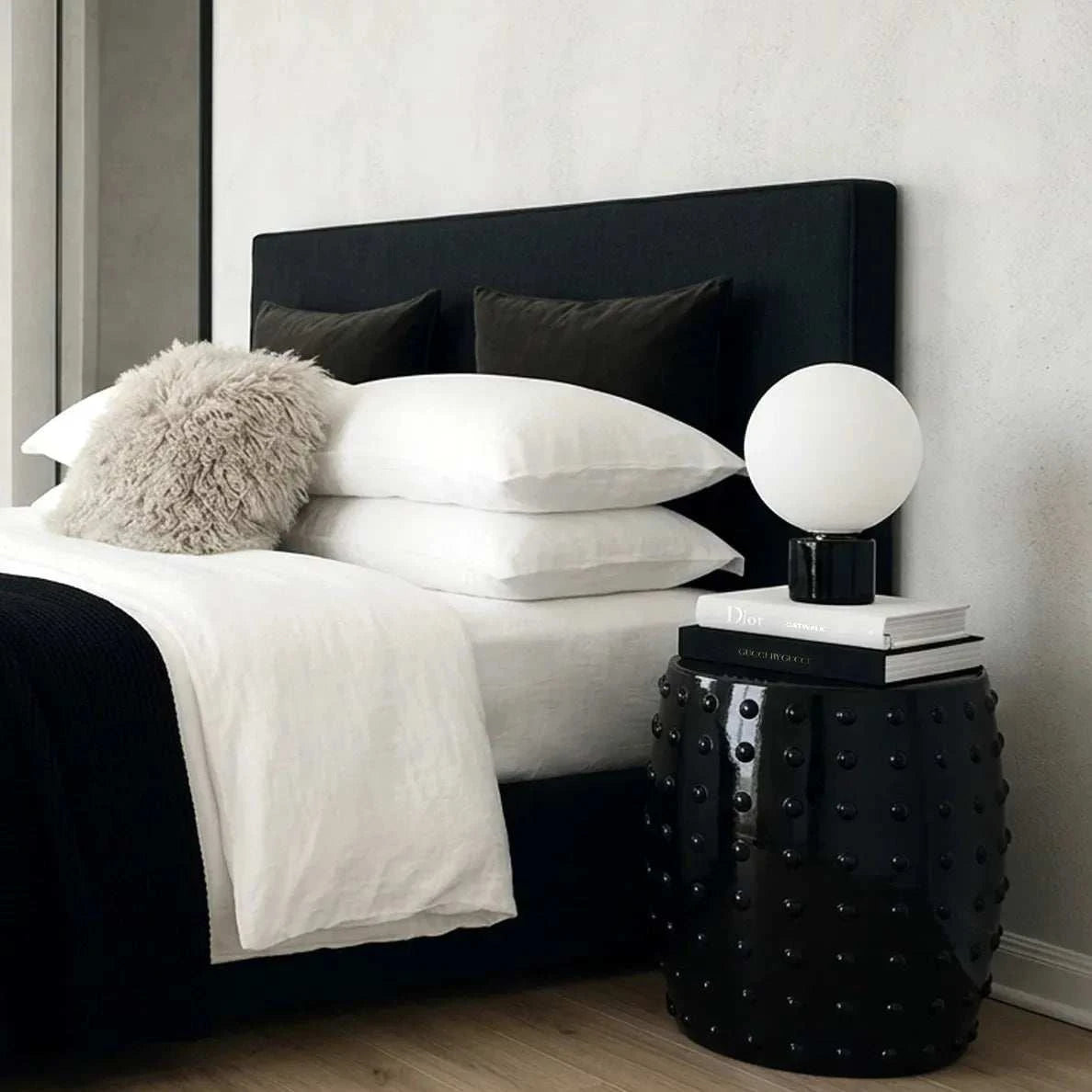 Interior Ave - Atelier Noir Studded Side Table - Black
