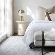 Interior Ave - Nobu Sculptural Stone Side Table - Matte Natural Stone