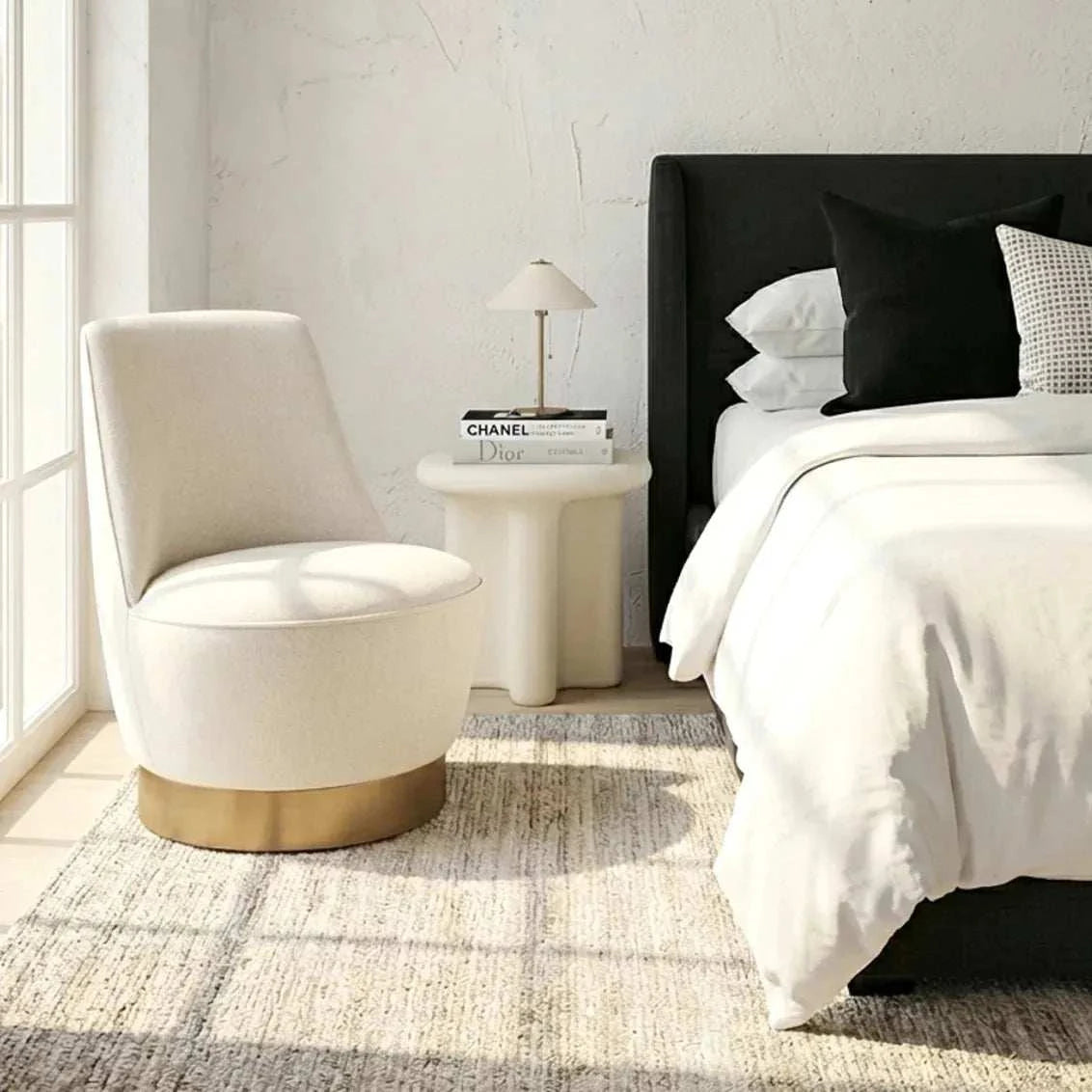 Interior Ave - Santorini Stone Side Table - Ivory