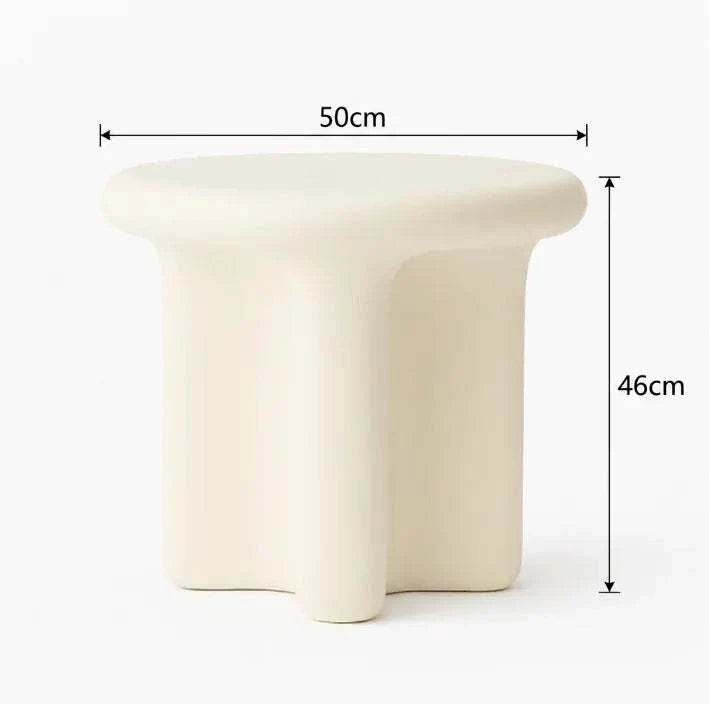Interior Ave - Santorini Stone Side Table - Ivory