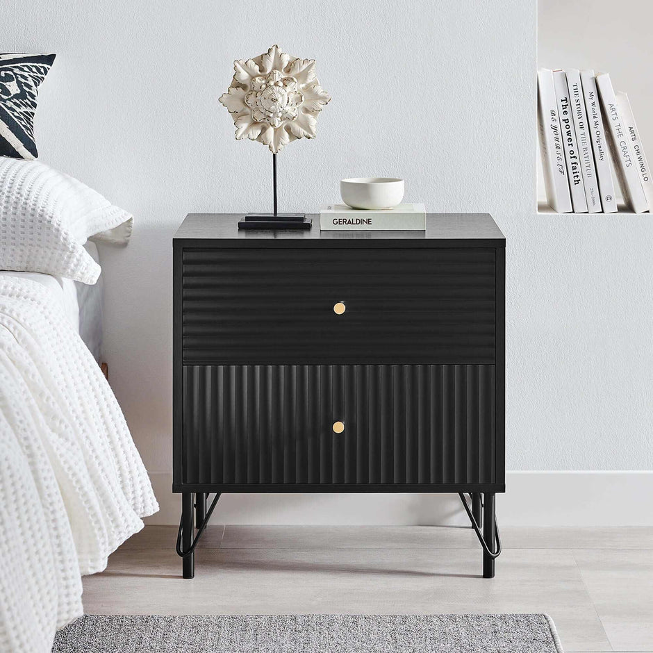 black nightstand