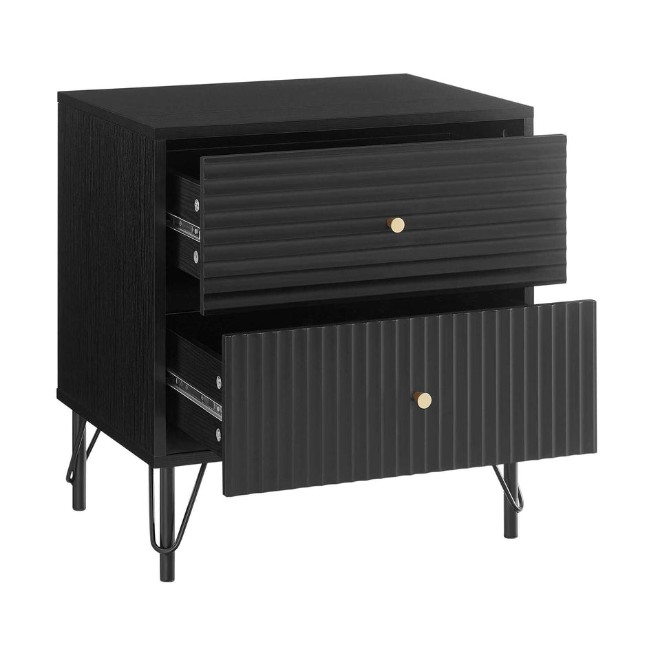 black nightstand