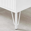 white two drawer nightstand