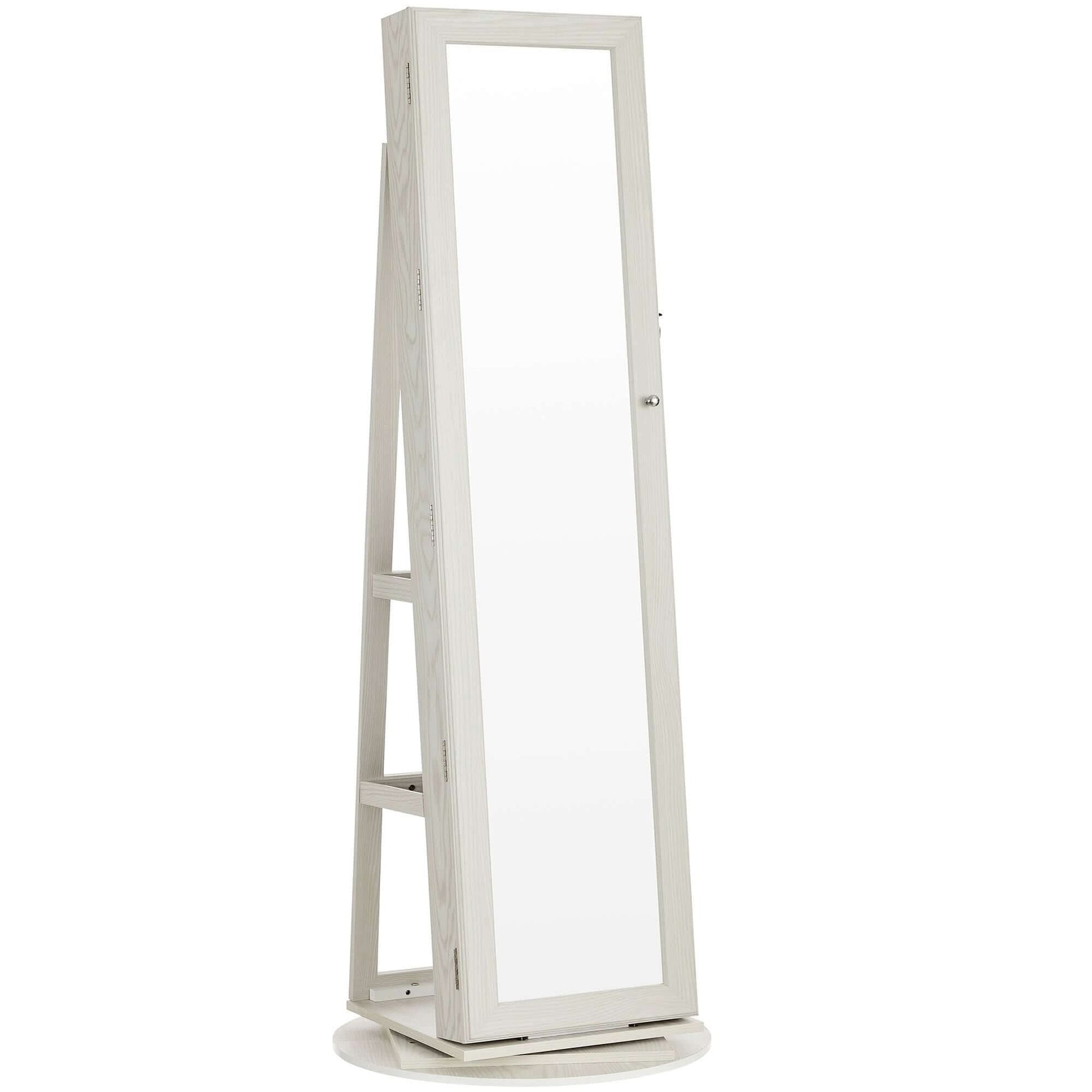 SONGMICS Freestanding Mirror With Jewellery Storage Cabinet
