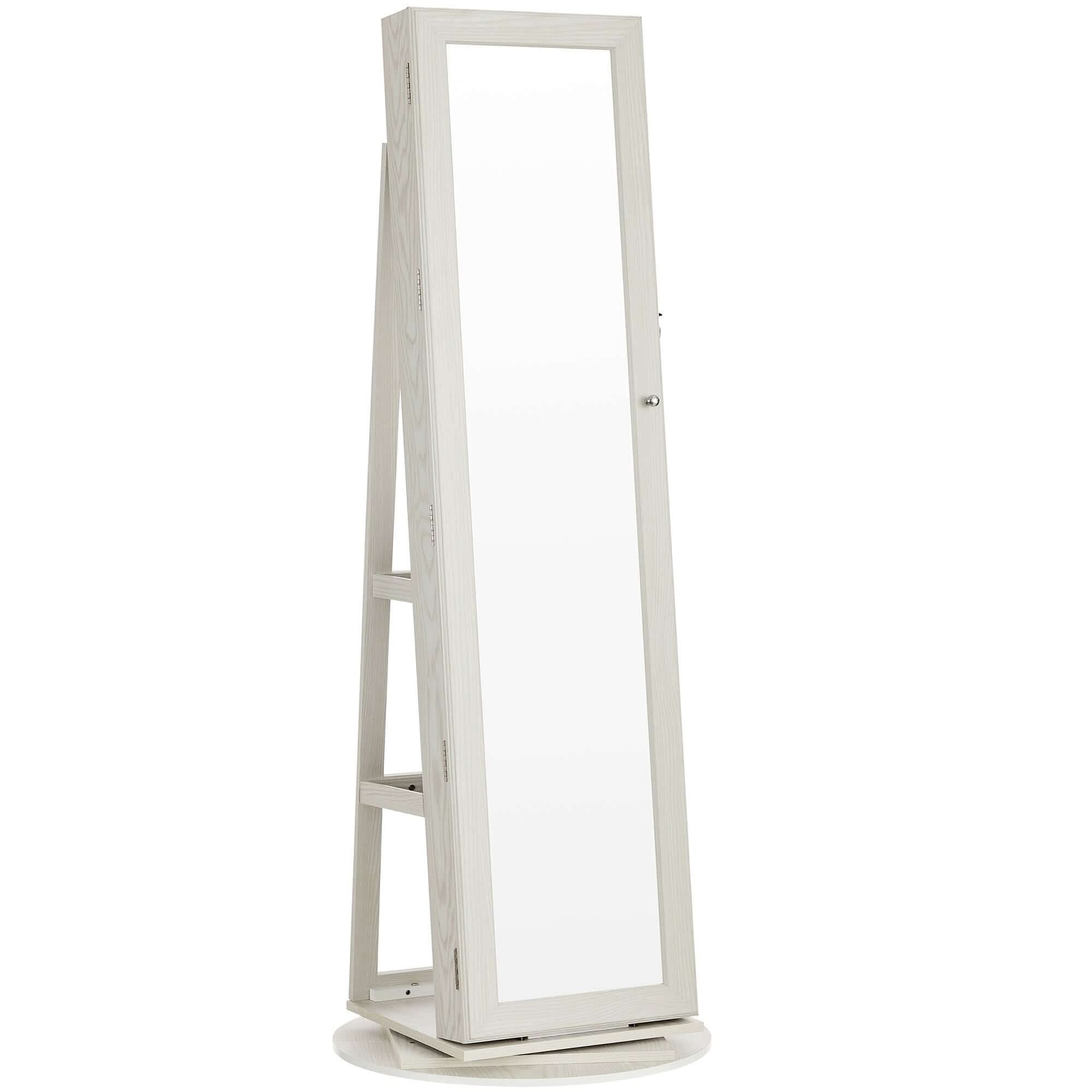 SONGMICS Freestanding Mirror With Jewellery Storage Cabinet