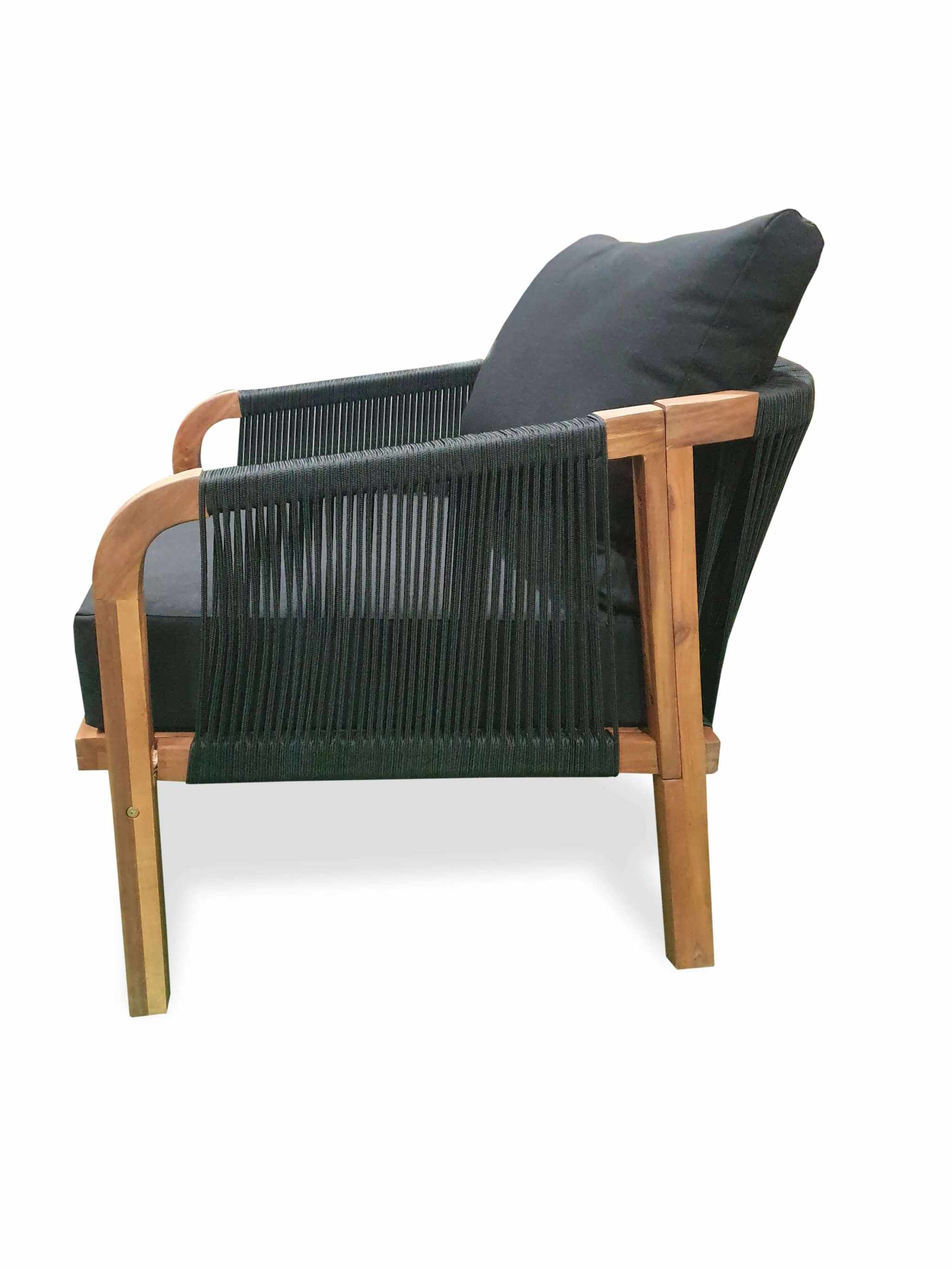 Woodlands 5 Seat Outdoor Lounge Set With Cushion