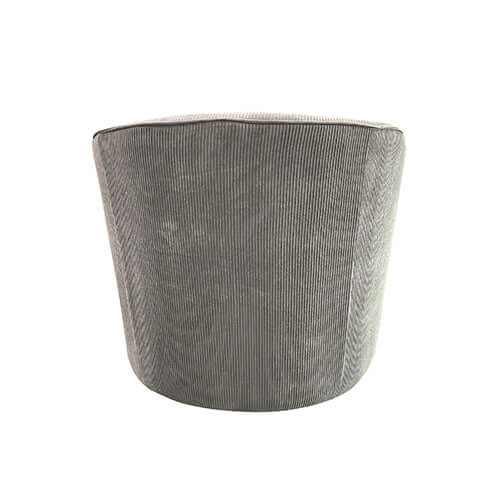 Miami Grey Fabric Upholstery Swivel Arm Chair