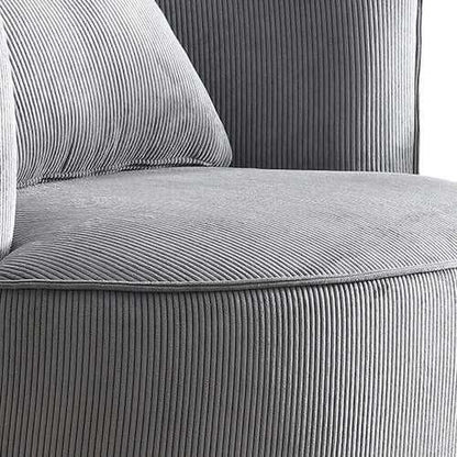 Miami Grey Fabric Upholstery Rotating Arm Chair