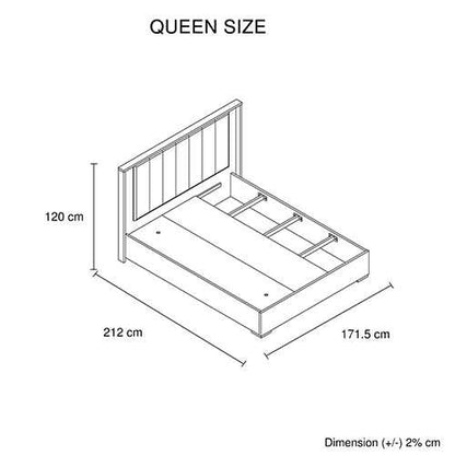 Queen 4 Pcs Bedroom Suite with Dresser Fabric Upholstery MDF Combination of Champagne and Black Colour