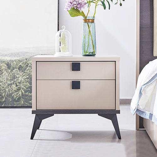 Queen 4 Pcs Bedroom Suite with Tallboy Fabric Upholstery MDF Combinati