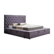 velvet upholstered bed