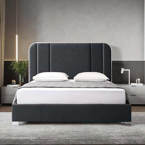 luxury leather bed frames