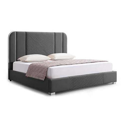 Halcyon Luxury Bed Frame Air Leather Padded Upholstery