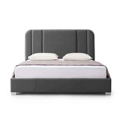 Halcyon Luxury Bed Frame Air Leather Padded Upholstery