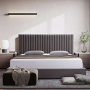 Hillsdale Polyester Fabric Upholstered King Bed Frame