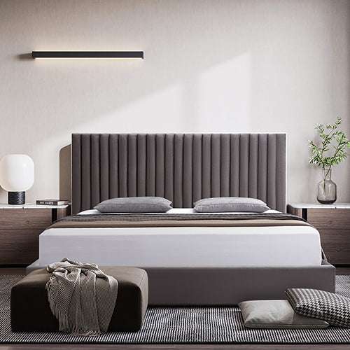 Hillsdale Polyester Fabric Upholstered King Bed Frame