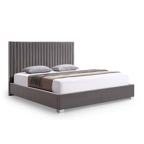 Hillsdale Polyester Fabric Upholstered King Bed Frame