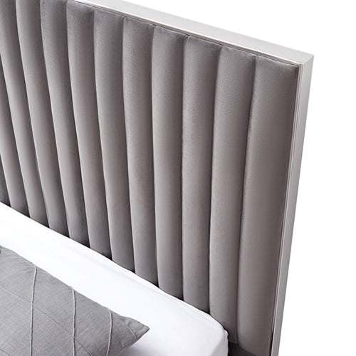 Hillsdale Polyester Fabric Upholstered King Bed Frame