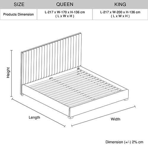 Hillsdale Polyester Fabric Upholstered King Bed Frame