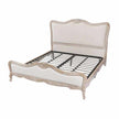 king bed frame linen fabric 