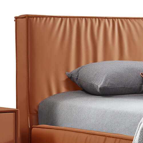 king size leather bed