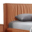 king size leather bed