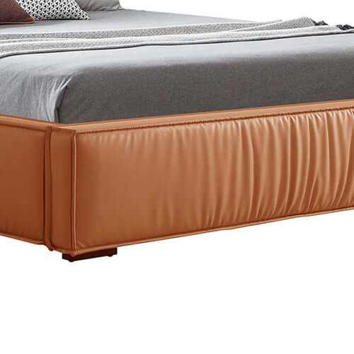 king size leather bed