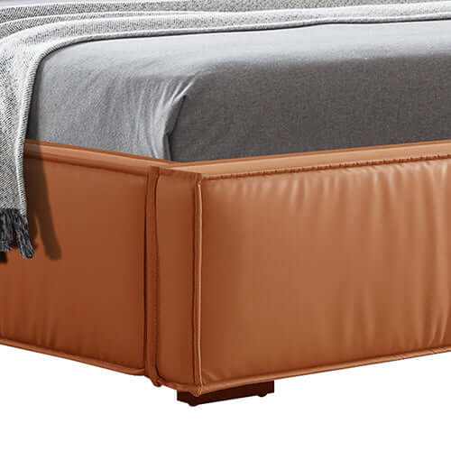 king size leather bed