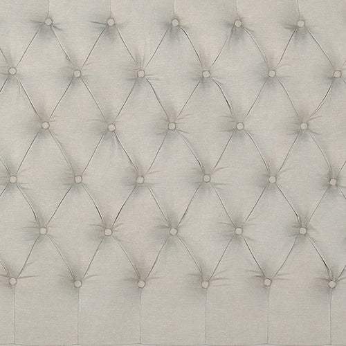 Bed Head King Size French Provincial Headboard Upholsterd Fabric Beige