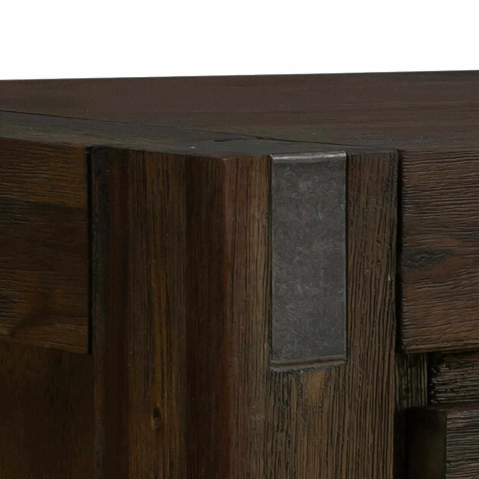 Solid Wooden Sideboard in Chocolate Colour With Drawers