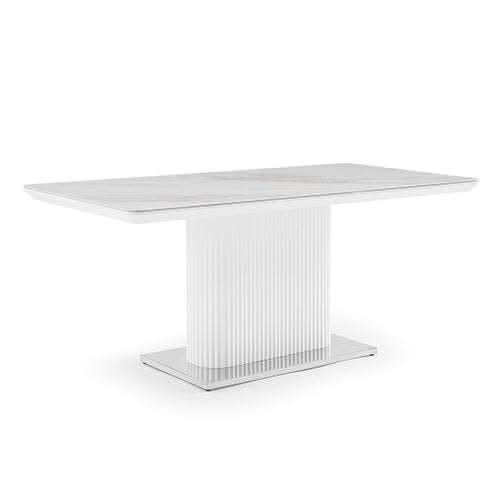 Aspen Ceramic Dining Table MDF Stainless Steel feet