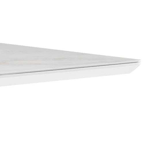 Aspen Ceramic Dining Table MDF Stainless Steel feet