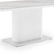 Dining Table Ceramic Table Top MDF Stainless Steel feet