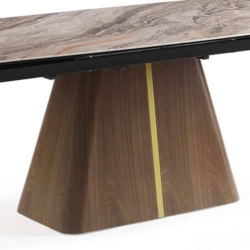 Venus Ceramic Glass Table Top Dining Table
