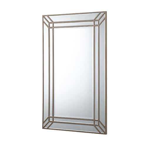 Rectangular Wall Mirror - Silver Colour