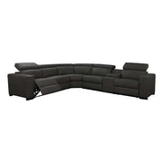 6 Seater Real Leather Sofa Couch for Living Room with Adjustable Headr