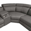 6 seater leather couch