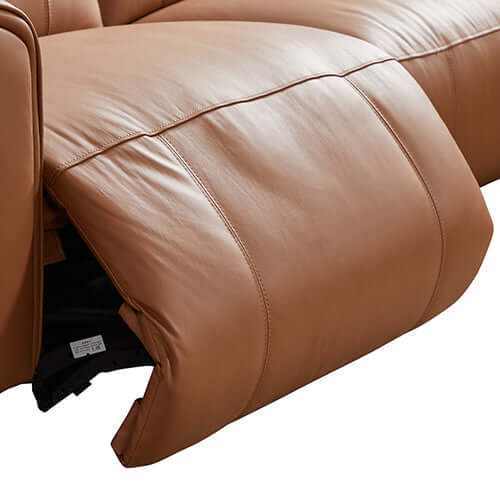 London 5 Seater Genuine Leather Sectional Recliner Sofa with Left Chai