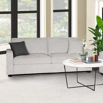 Milano 3 Seater Sofa Set Polyester Fabric Multilayer Two Pillows Attac